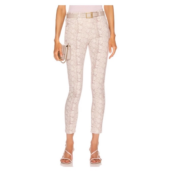 AG Farrah Ivory Python Snake Skinny Jeans NWT - Picture 5 of 15